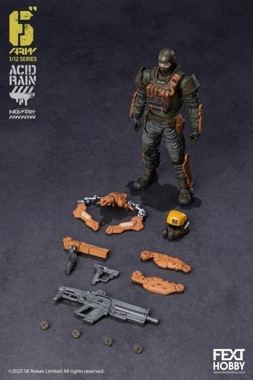 Acid Rain World: Novark Wave 1 four figures Fext 1/12 Scale Action Figures UK