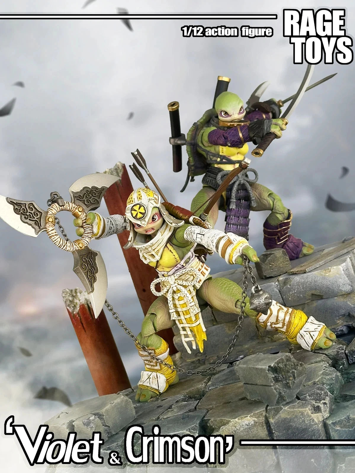 Rage Toys Samurai Force Turtle sisters Violet