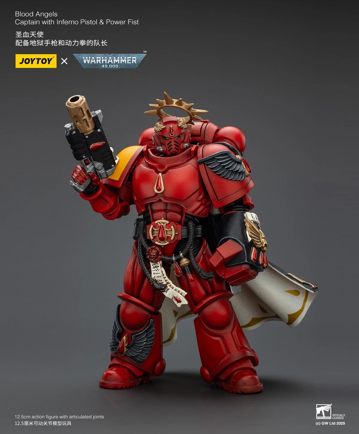 JoyToy Blood Angels Captain – Warhammer 40,000 1/18 Scale Figure
