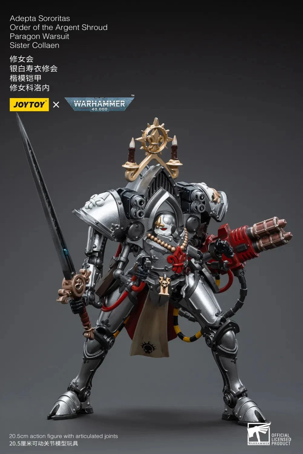 Warhammer 40K JoyToy Adepta Sororitas Paragon Warsuit Sister Collaen 1/18 Scale Action Figure