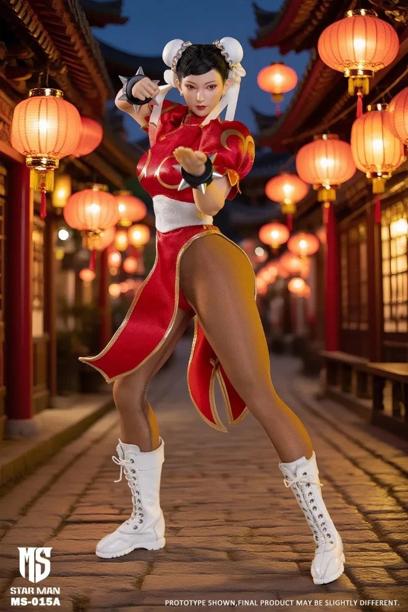 Star Man MS-015A Chun-Li Red Version 1/6 Scale Action Figure