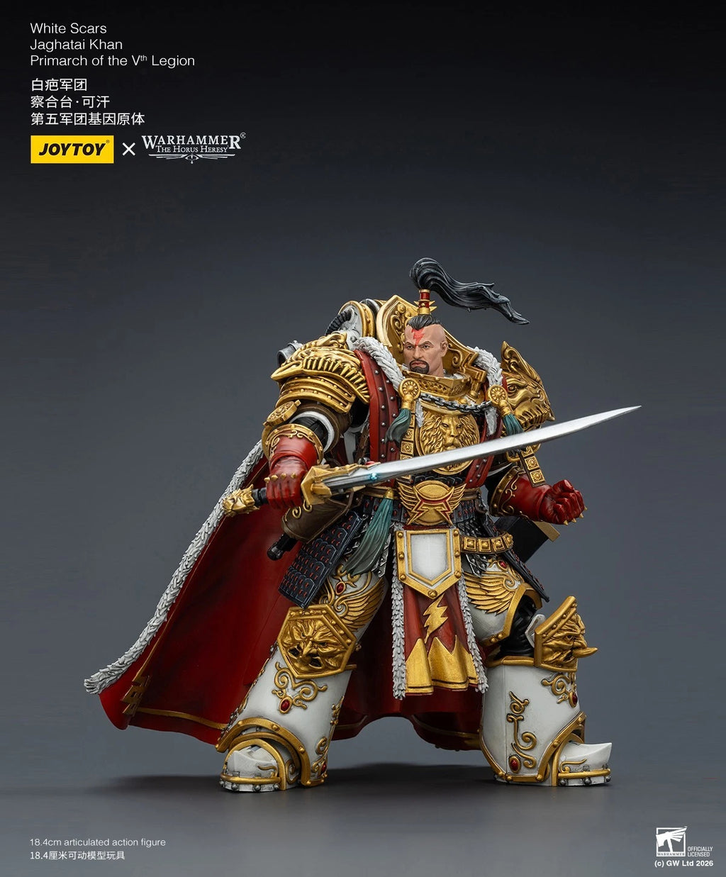 Warhammer 40k Joytoy White Scars Primarch Jaghatai Khan 1 18 action figure UK