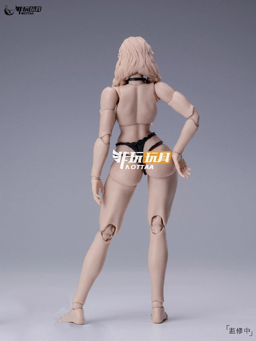 Nottaa Collection NT-04 Xiaofang Female Body – 1/12 Scale (Yellow / Split Neck)