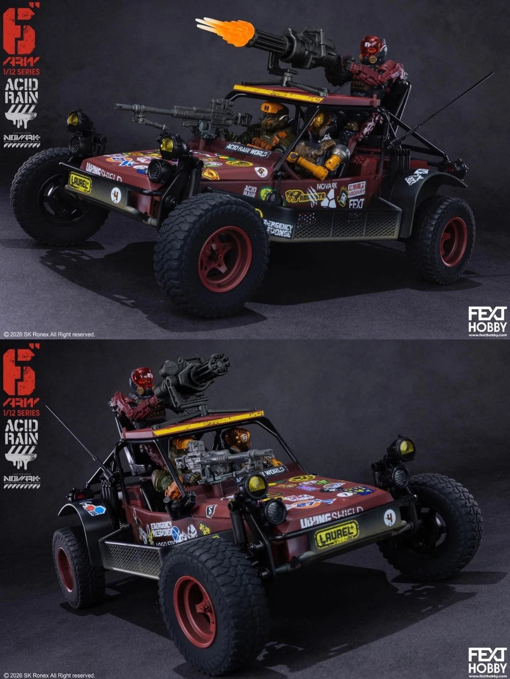 Acid Rain World: Novark FXH-AR-001 Red Locust 1/12 Scale Vehicle UK