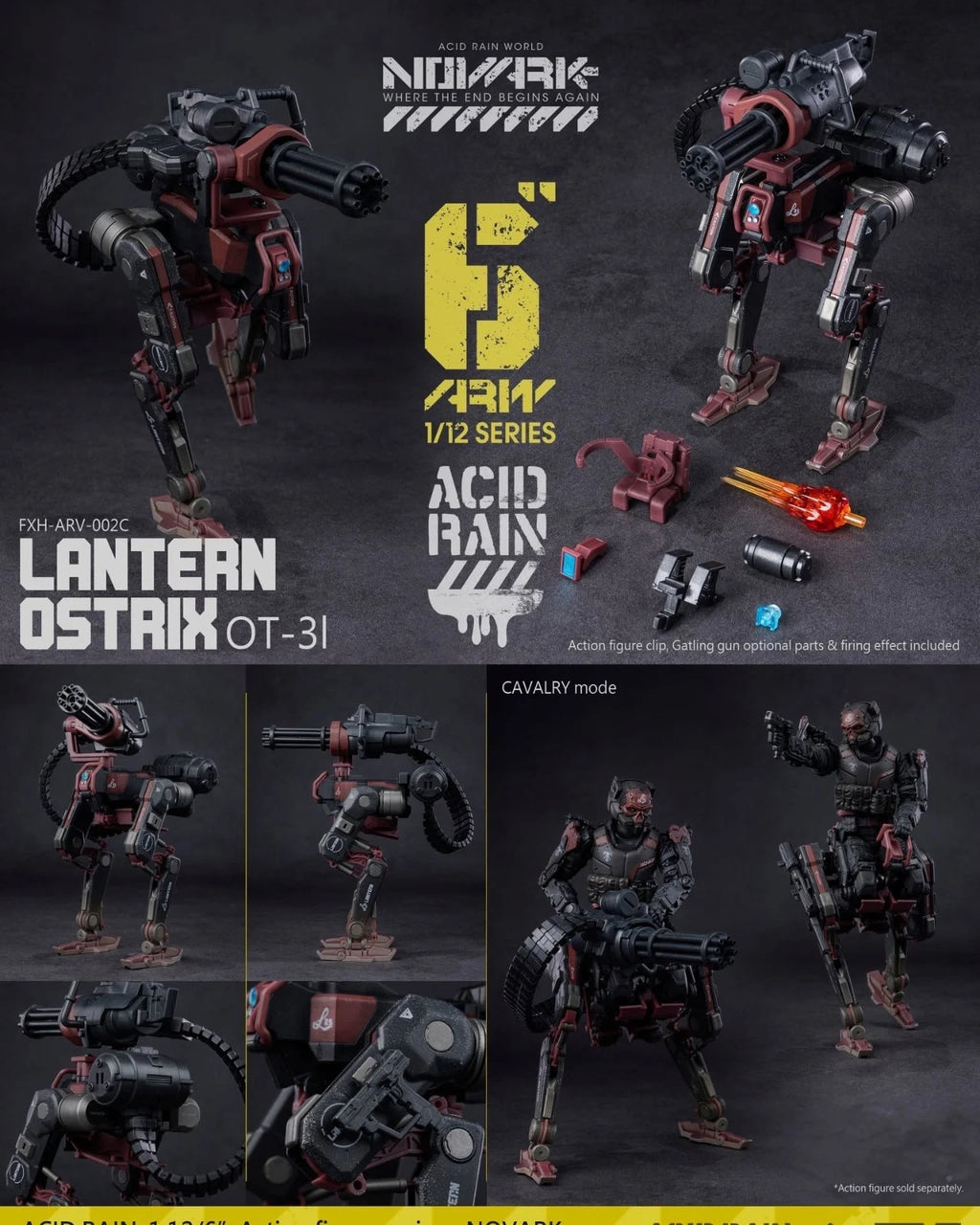 Acid Rain World: Novark FXH-ARV-002C Lantern Ostrix 1/12 scale action figure