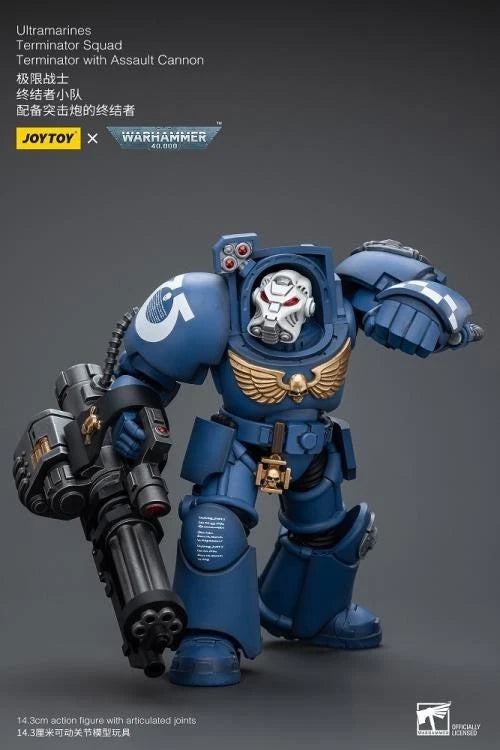 Warhammer 40K JoyToy Ultramarines Terminator (Assault Cannon) 1/18 Scale Action Figure
