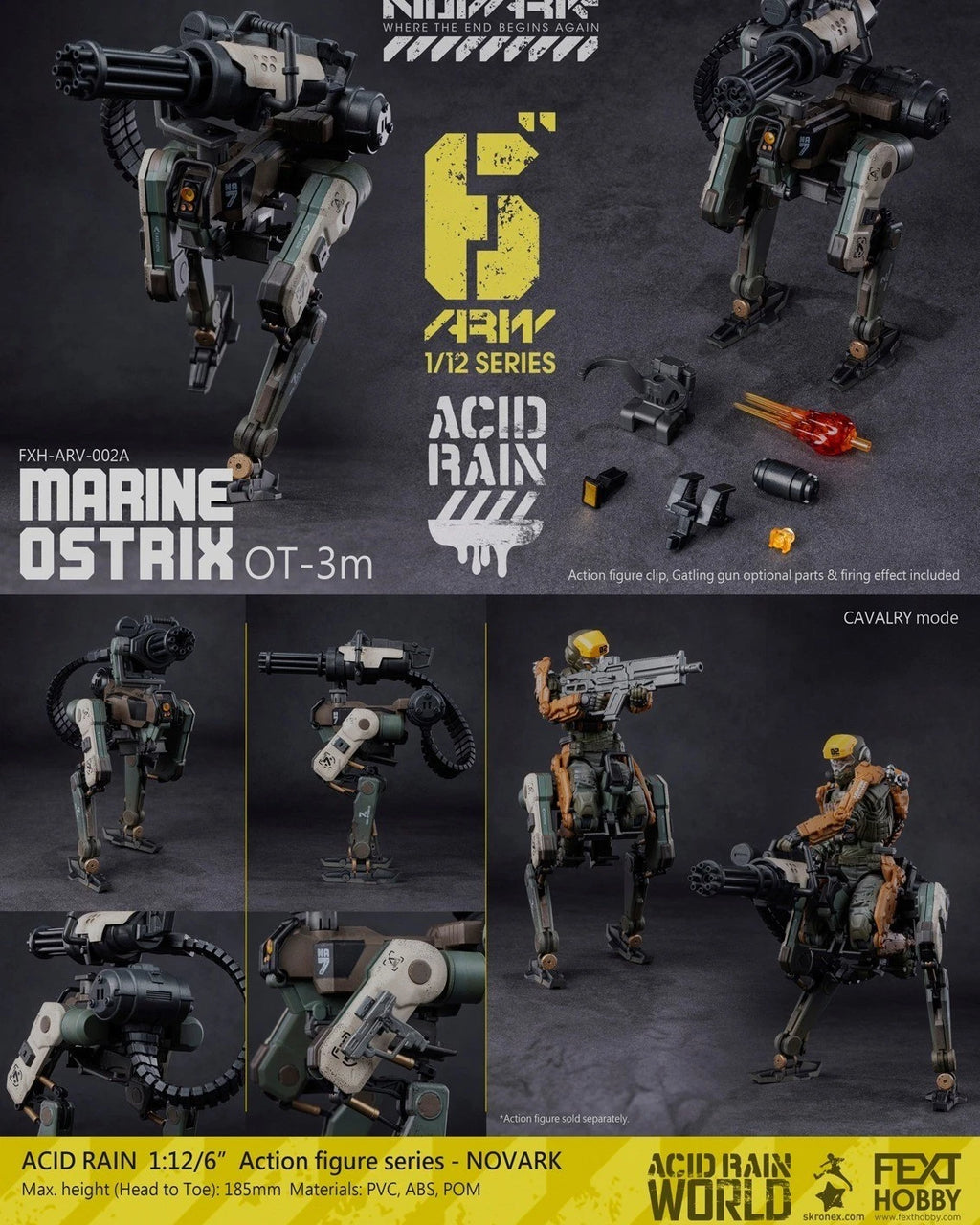 Acid Rain World: Novark FXH-ARV-002A Marine Ostrix 1/12 scale action figure