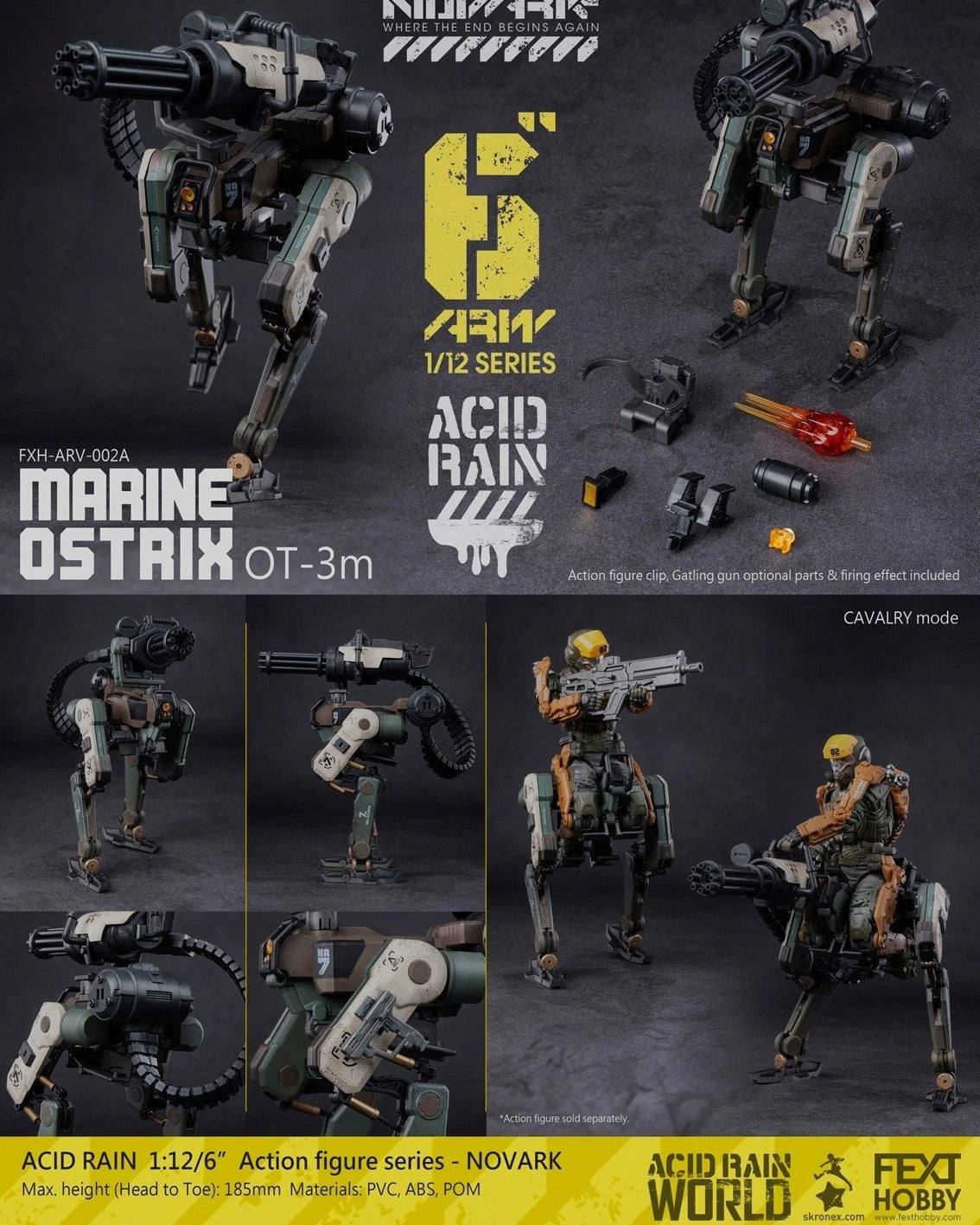 Acid Rain World: Novark FXH-ARV-002A Marine Ostrix 1/12 scale action figure