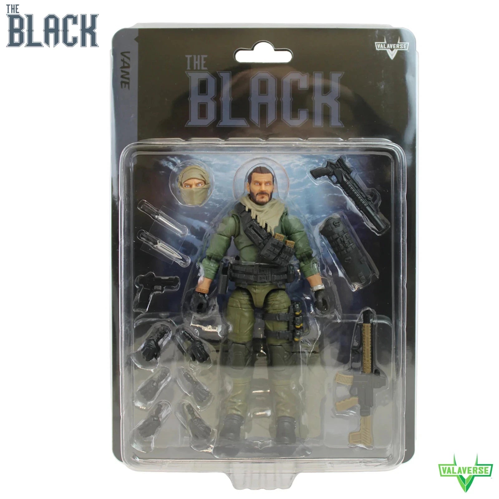 Valaverse Action Force The Black series Vane GI Joe 1/12 scale Action Figure