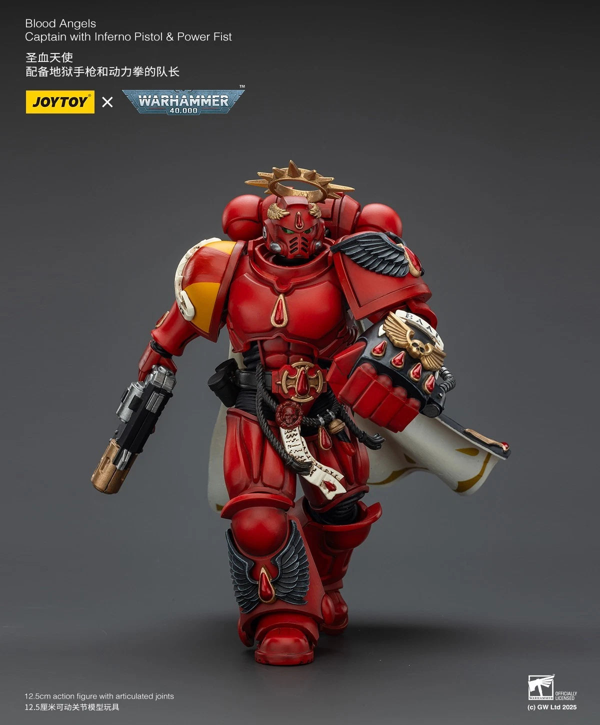 JoyToy Blood Angels Captain – Warhammer 40,000 1/18 Scale Figure