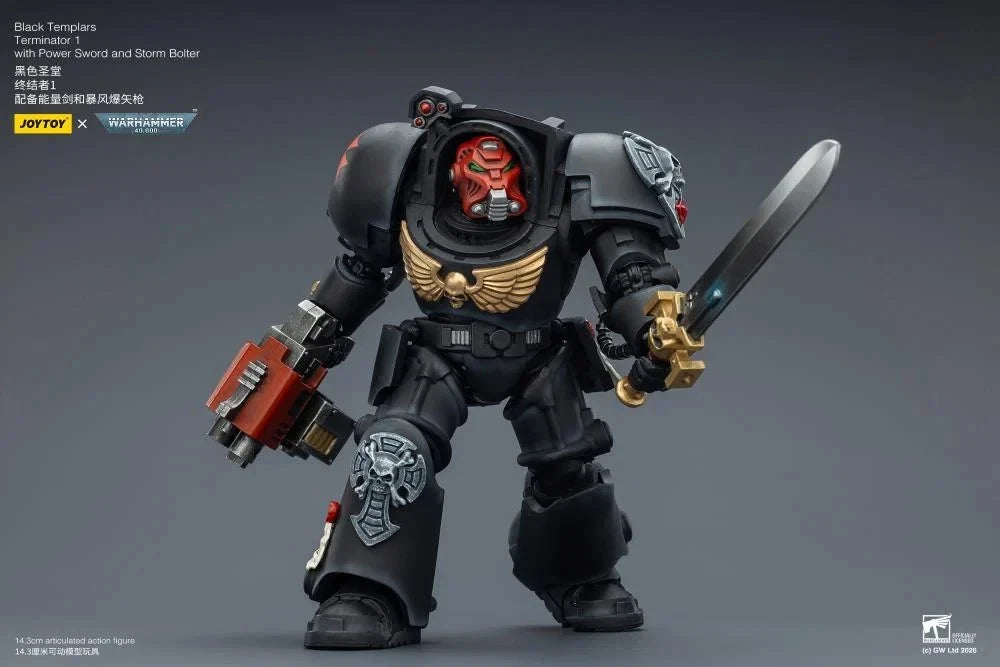 Warhammer 40k Joytoy Black Templars Terminators X 3 1/18 action  figure UK