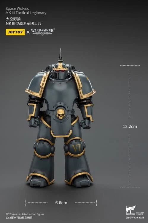 Warhammer: The Horus Heresy JoyToy Space Wolves MKIII Tactical Legionary 1/18 Scale Action Figure