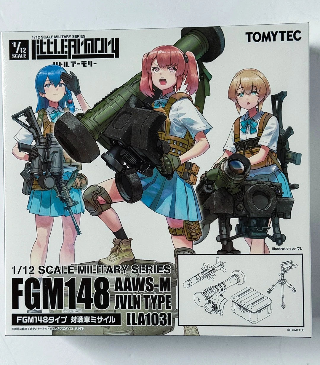 Tomytec Little Armory FGM-148 Javelin missile launcher 1 12 kit action figure UK