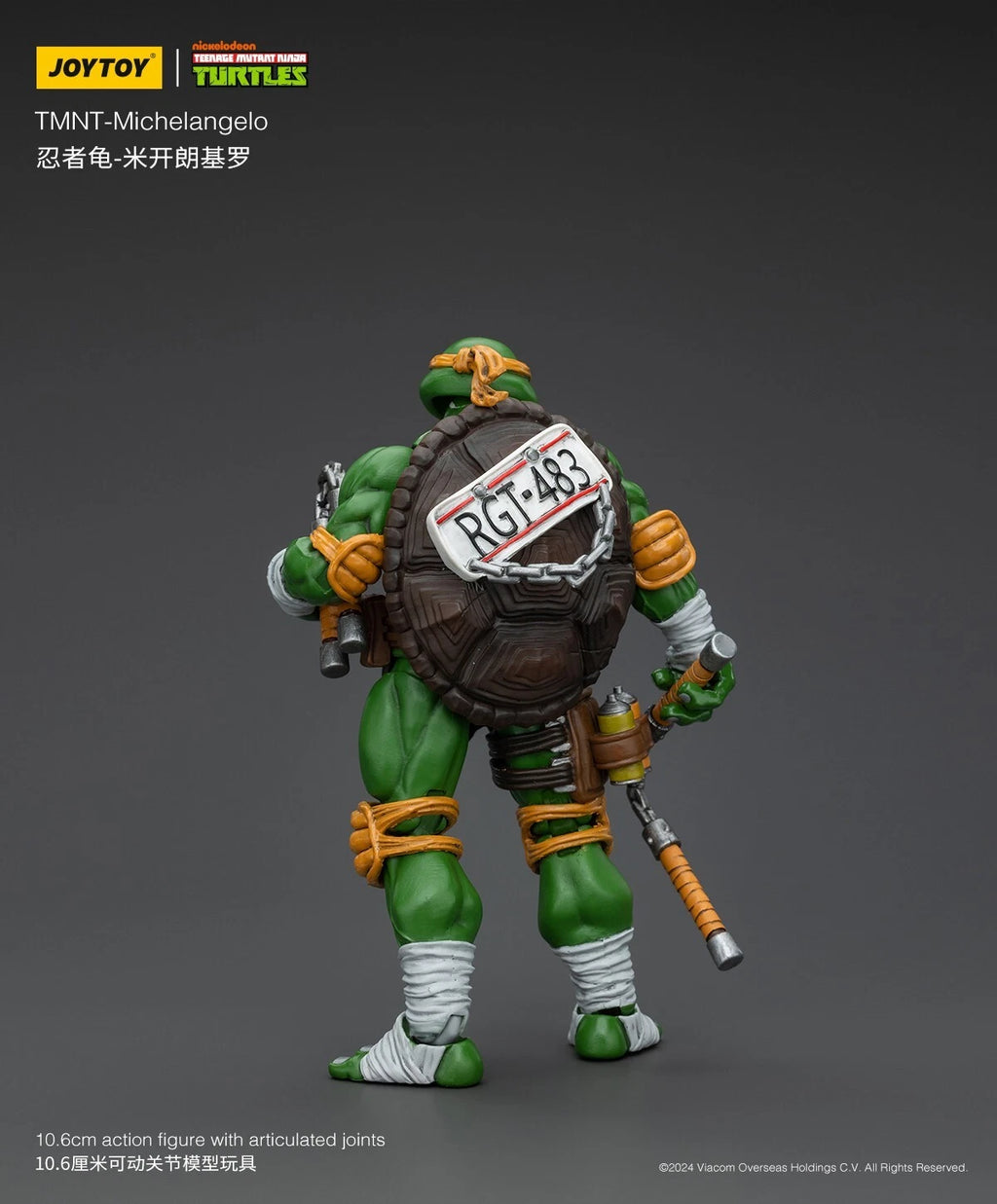 JOYTOY Teenage Mutant Ninja Turtles Michelangelo 1 18 action figure UK