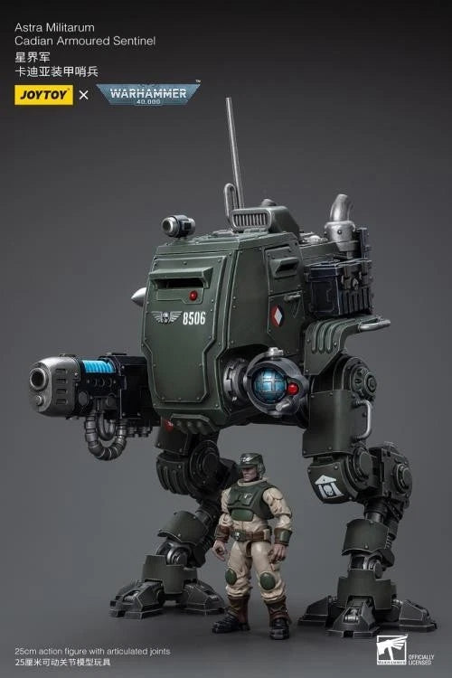 JoyToy Warhammer 40K Astra Militarum Cadian Armoured Sentinel 1/18 Scale Action Figure