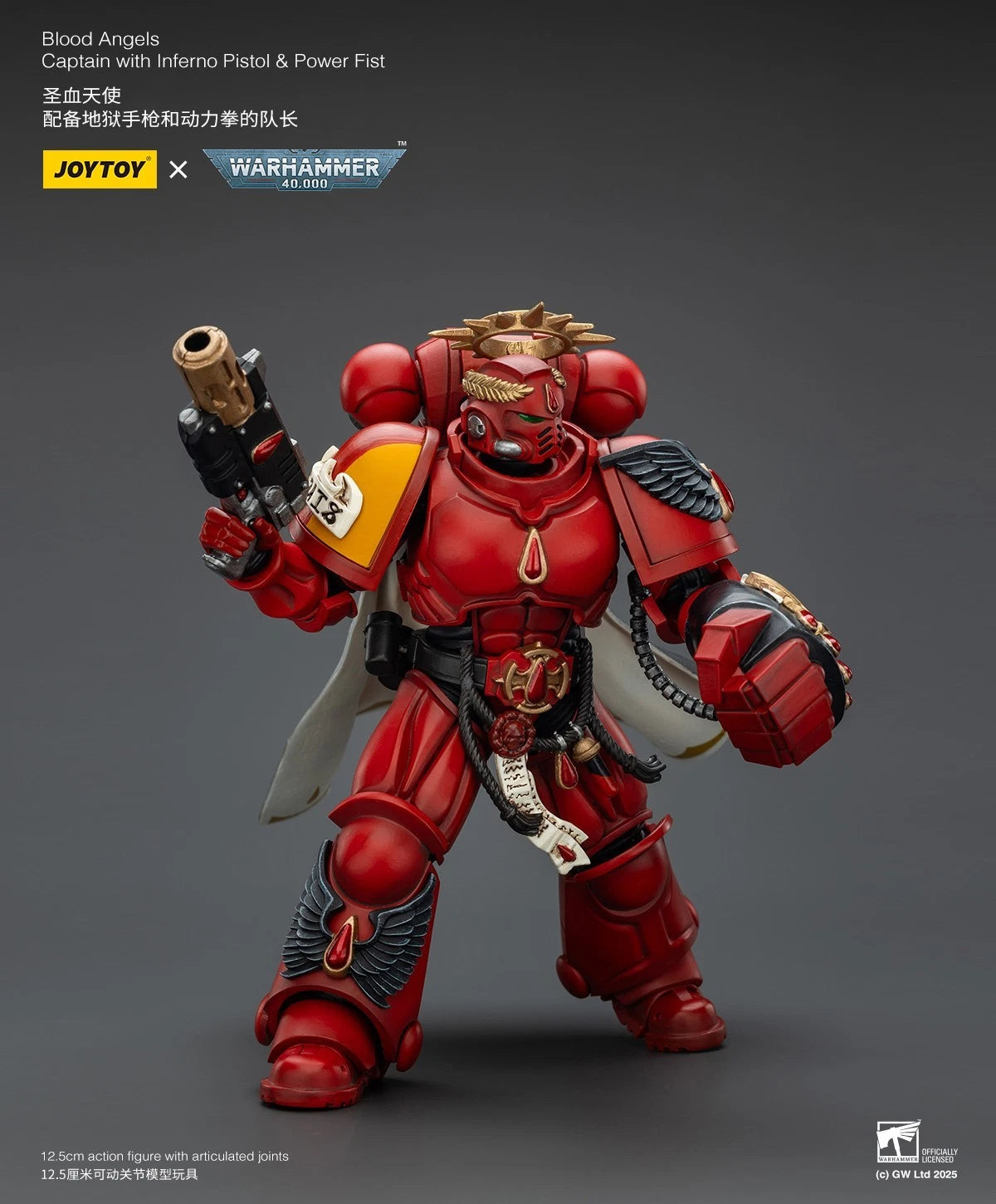 JoyToy Blood Angels Captain – Warhammer 40,000 1/18 Scale Figure