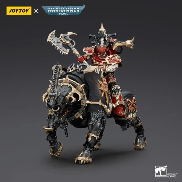 Warhammer 40K JoyToy World Eaters Lord Invocatus & Khorne Juggernaut 1/18 Scale Action Figure