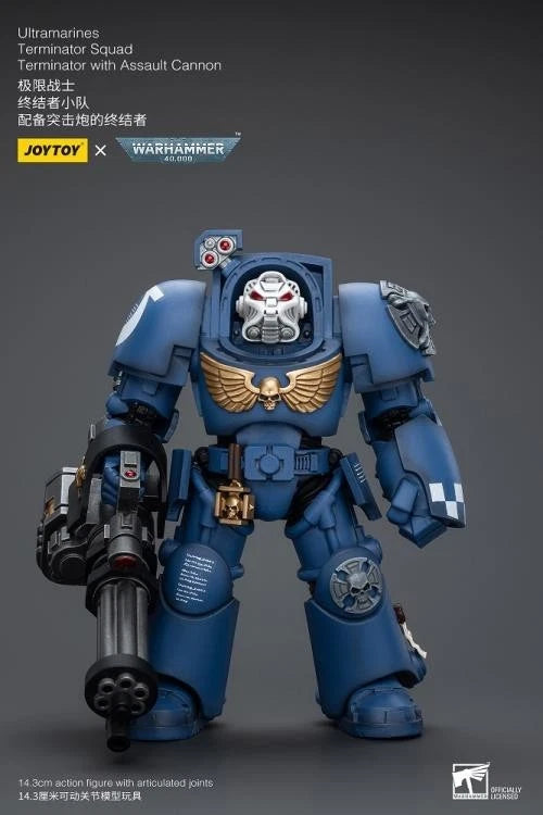 Warhammer 40K JoyToy Ultramarines Terminator (Assault Cannon) 1/18 Scale Action Figure