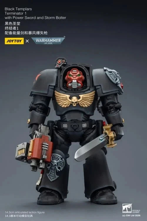 Warhammer 40k Joytoy Black Templars Terminators X 3 1/18 action  figure UK
