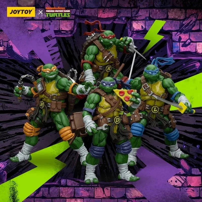 JoyToy Source Teenage Mutant Ninja Turtles 1/18 Scale Action Figures — Complete Set of 4