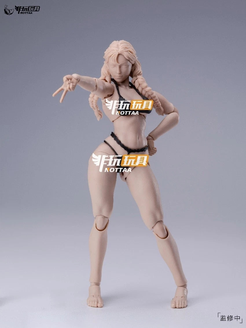 Nottaa Collection NT-04 Xiaofang Female Body 1/12 Scale Figure - Yellow Split Neck Special Version