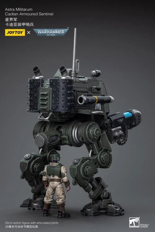 JoyToy Warhammer 40K Astra Militarum Cadian Armoured Sentinel 1/18 Scale Action Figure