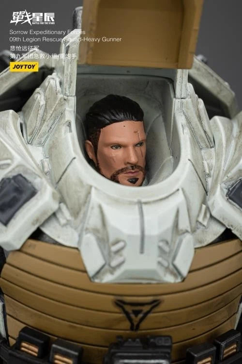 JoyToy Battle for the Stars Sorrow Expeditionary Forces 09th Legion Rescue Squad Heavy Gunner 1/18 Scale Action Figure