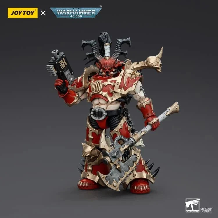 Warhammer 40K JoyToy World Eaters Lord Invocatus & Khorne Juggernaut 1/18 Scale Action Figure