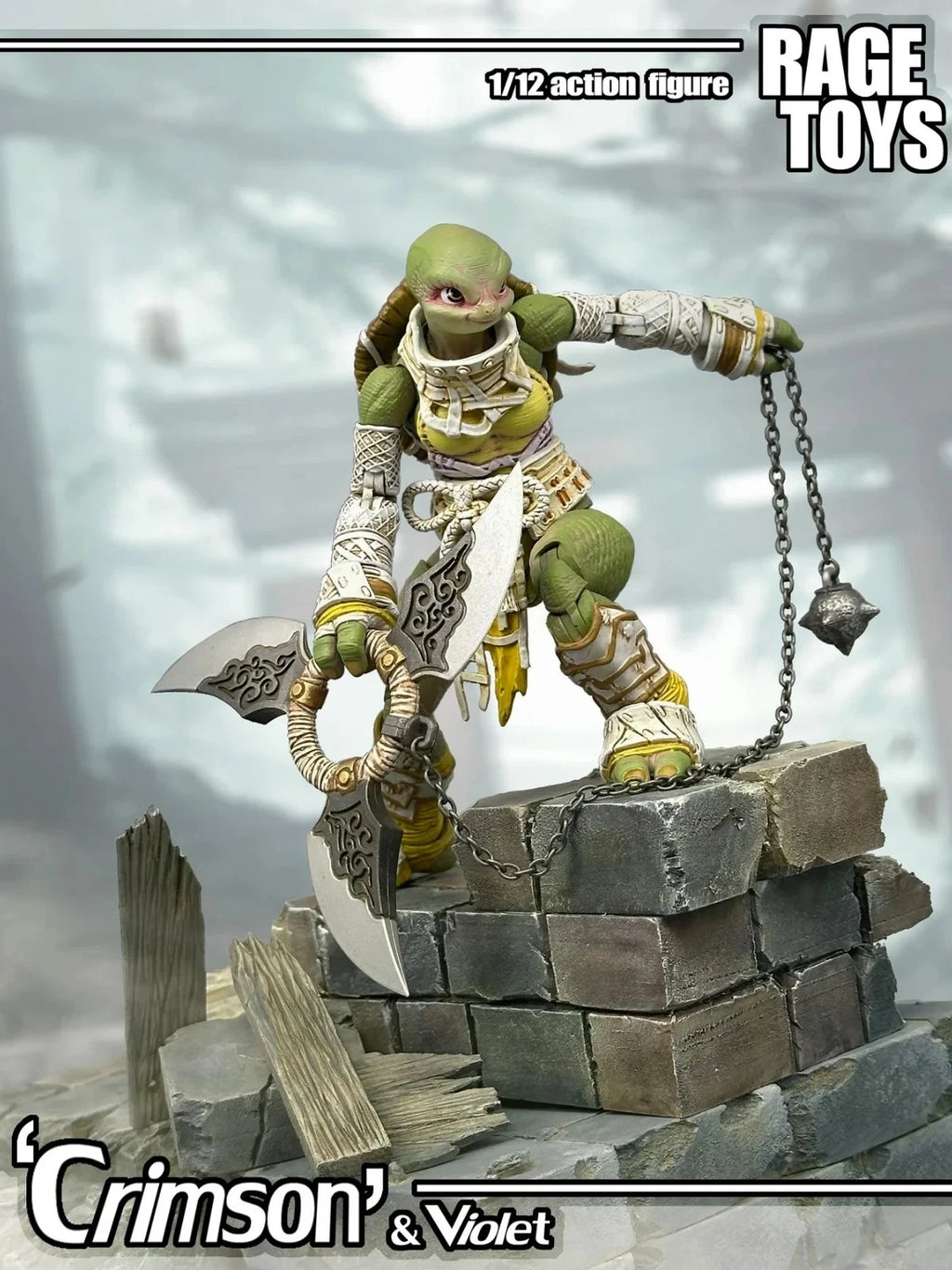Rage Toys Samurai Force Turtle sisters Crimson