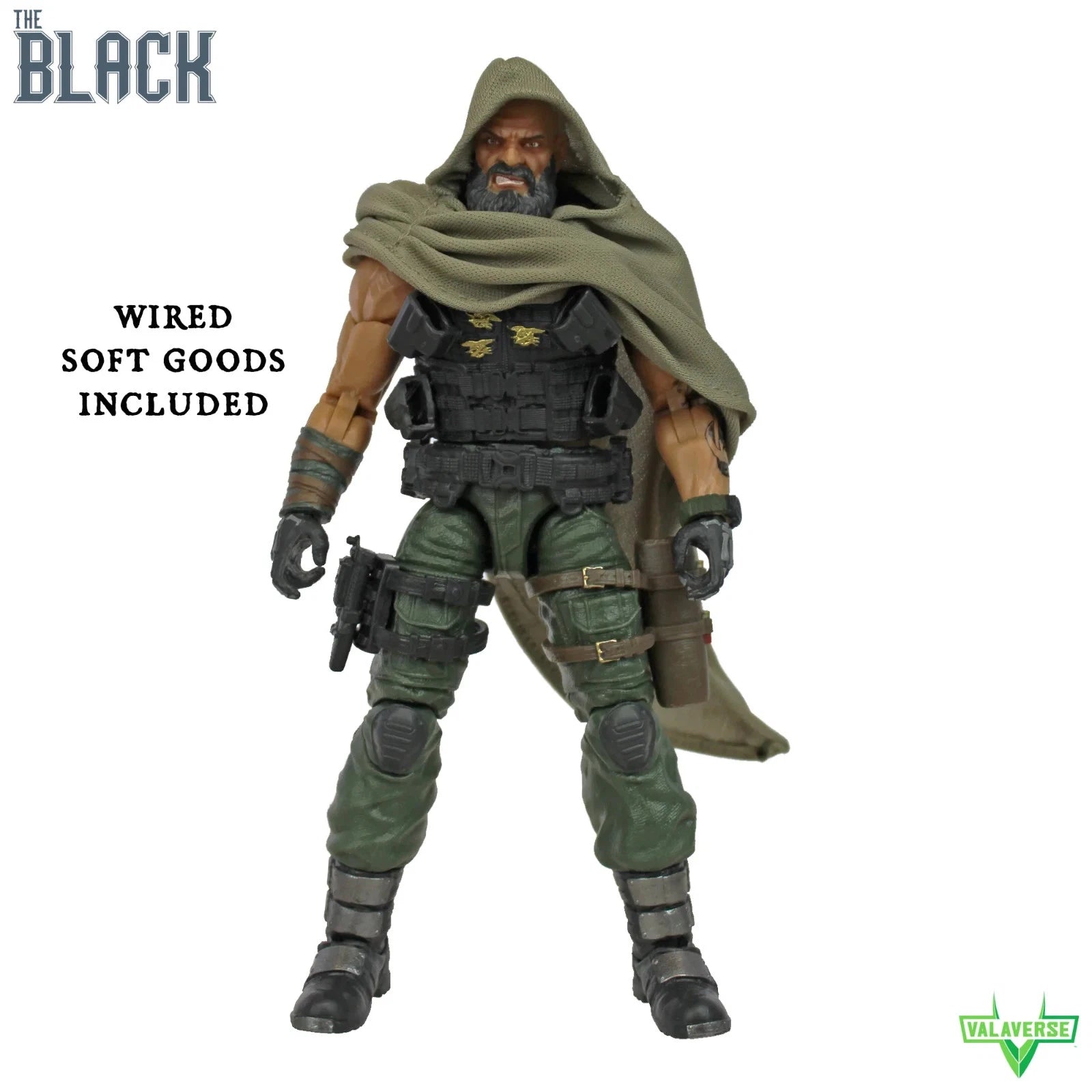 Valaverse Action Force The Black series Blackbeard GI Joe 1/12 Action Figure