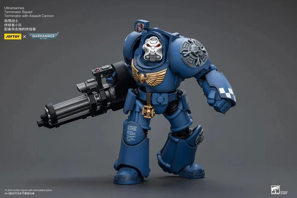 Warhammer 40K JoyToy Ultramarines Terminator (Assault Cannon) 1/18 Scale Action Figure