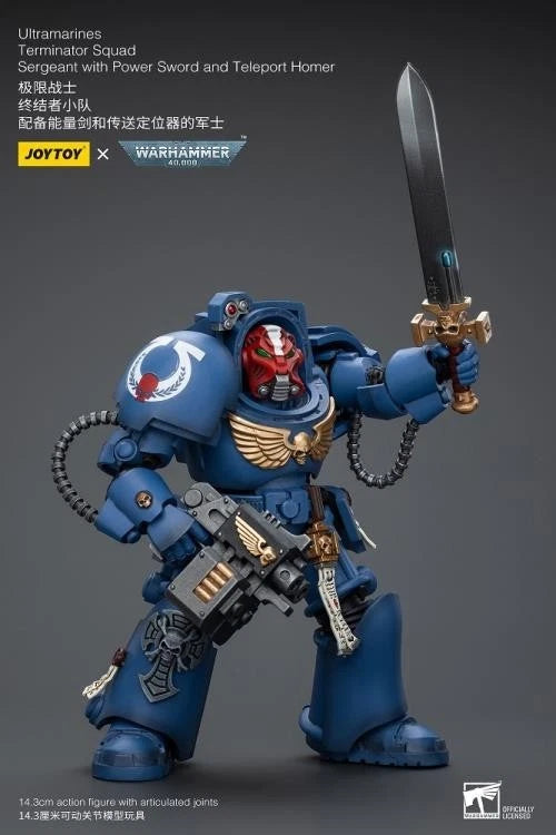 JoyToy Ultramarines Sergeant – Warhammer 40,000 1/18 Scale Figure