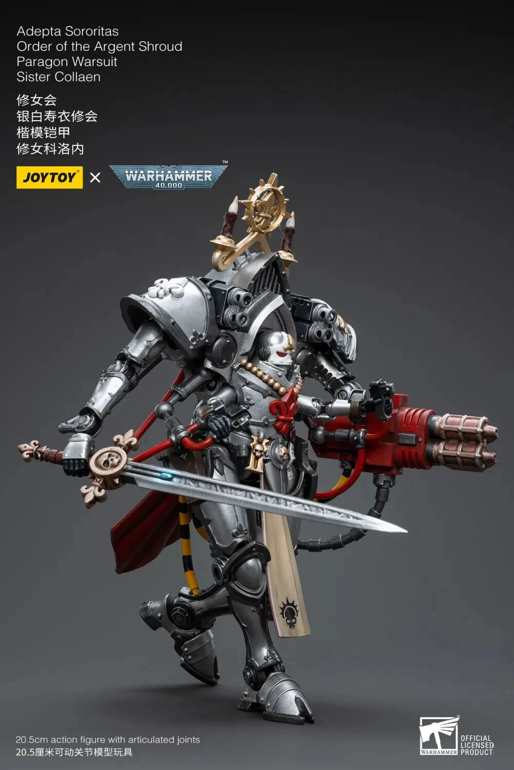 Warhammer 40K JoyToy Adepta Sororitas Paragon Warsuit Sister Collaen 1/18 Scale Action Figure