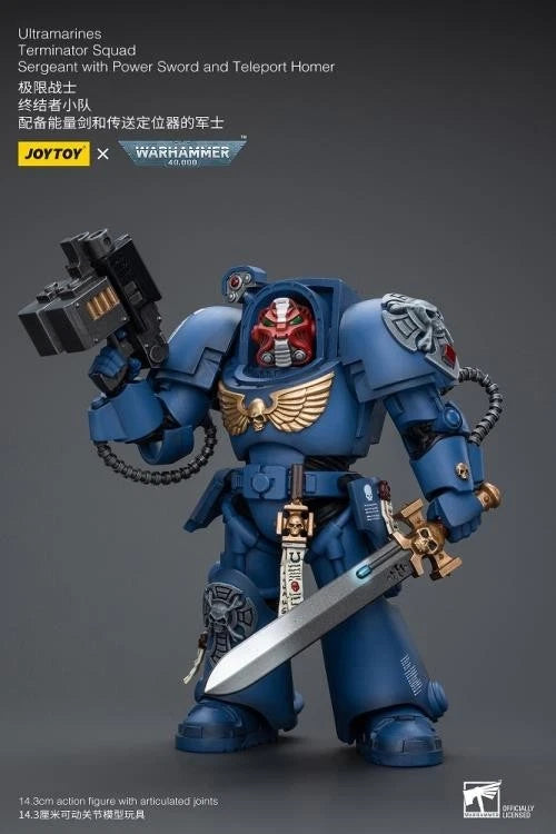 JoyToy Ultramarines Sergeant – Warhammer 40,000 1/18 Scale Figure