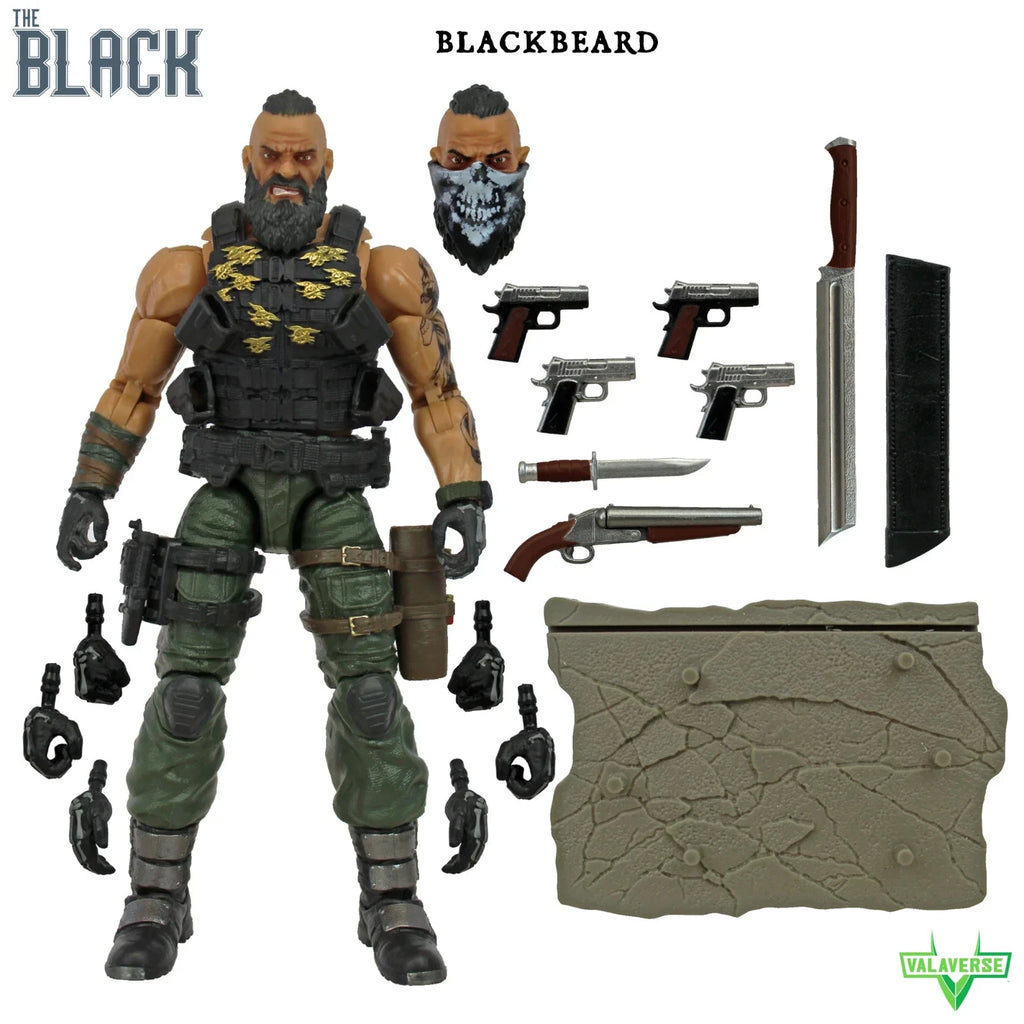 Valaverse Action Force The Black series Blackbeard GI Joe 1/12 Action Figure