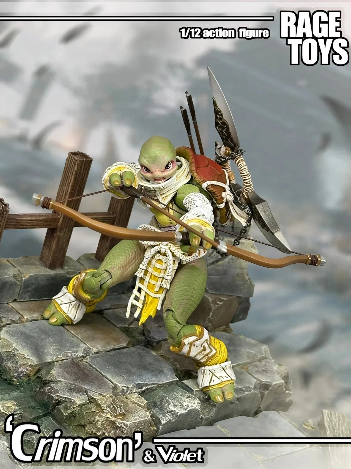 Rage Toys Samurai Force Turtle sisters Crimson
