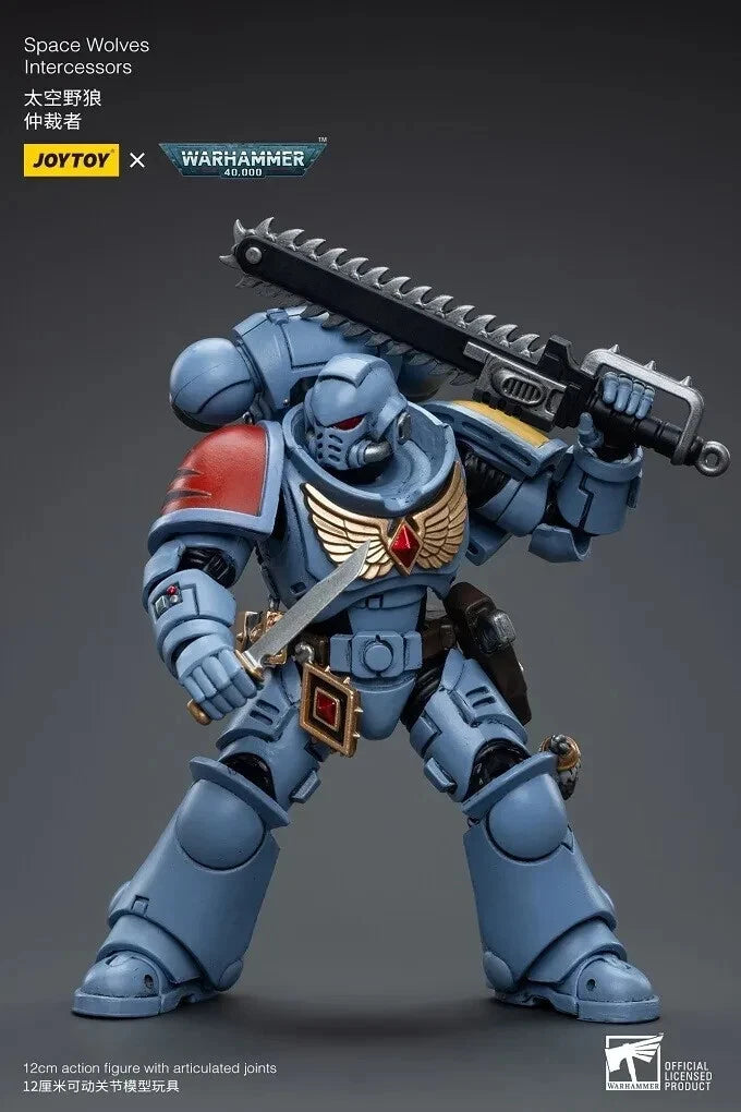 Warhammer 40K JoyToy Space Wolves Intercessor 1/18 Scale Action Figure