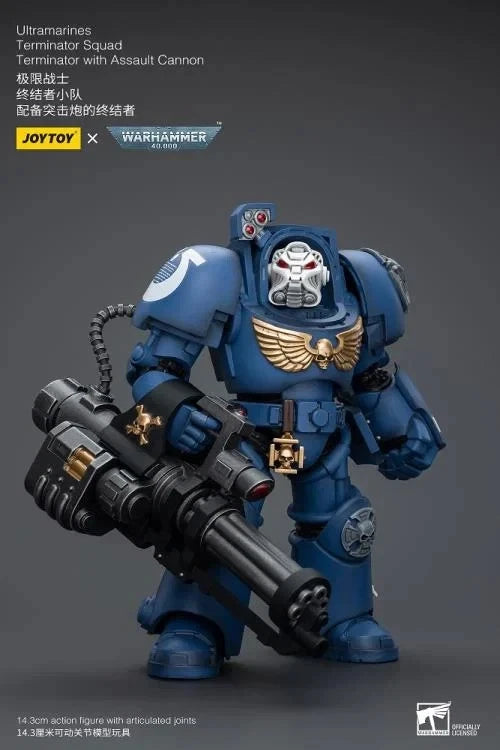 Warhammer 40K JoyToy Ultramarines Terminator (Assault Cannon) 1/18 Scale Action Figure