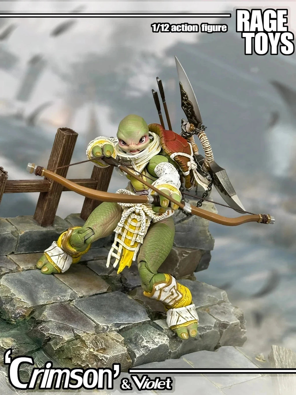 Rage Toys Samurai Force Turtle sisters Crimson