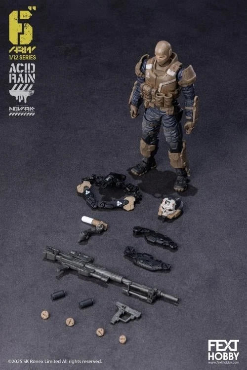 Acid Rain World: Novark Wave 1 four figures Fext 1/12 Scale Action Figures UK