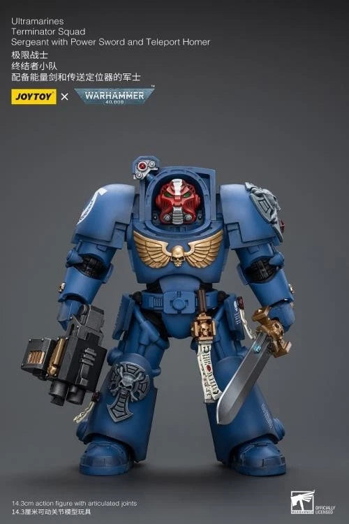 JoyToy Ultramarines Sergeant – Warhammer 40,000 1/18 Scale Figure
