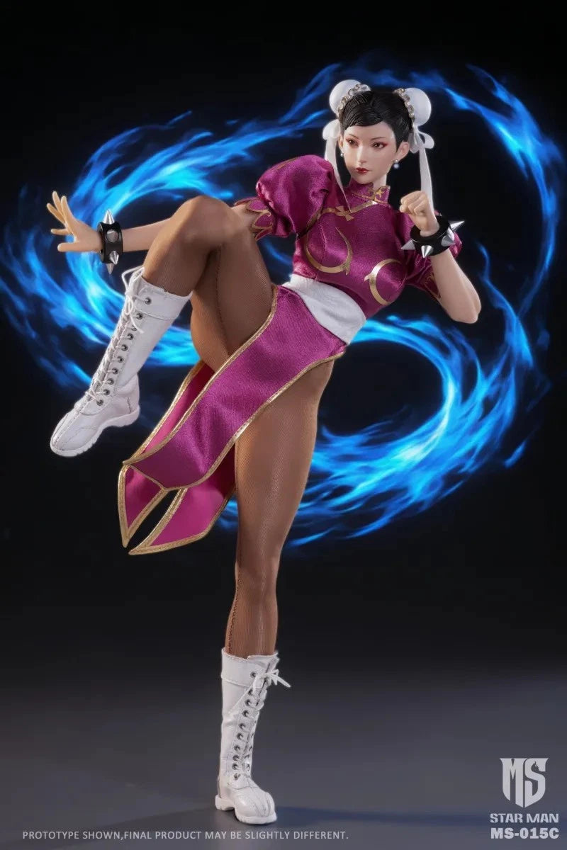 Star Man MS-015A Chun-Li Red Version 1/6 Scale Action Figure