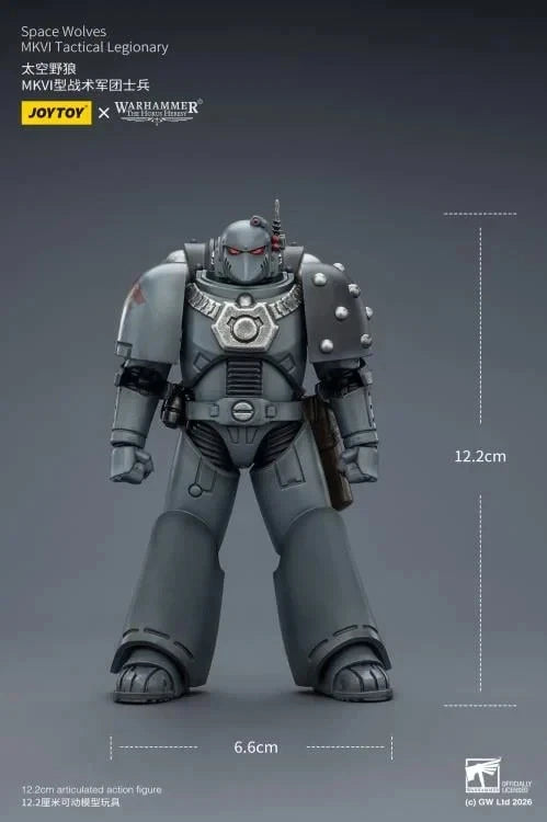 Warhammer: The Horus Heresy JoyToy Space Wolves MKVI Tactical Legionary 1/18 Scale Action Figure