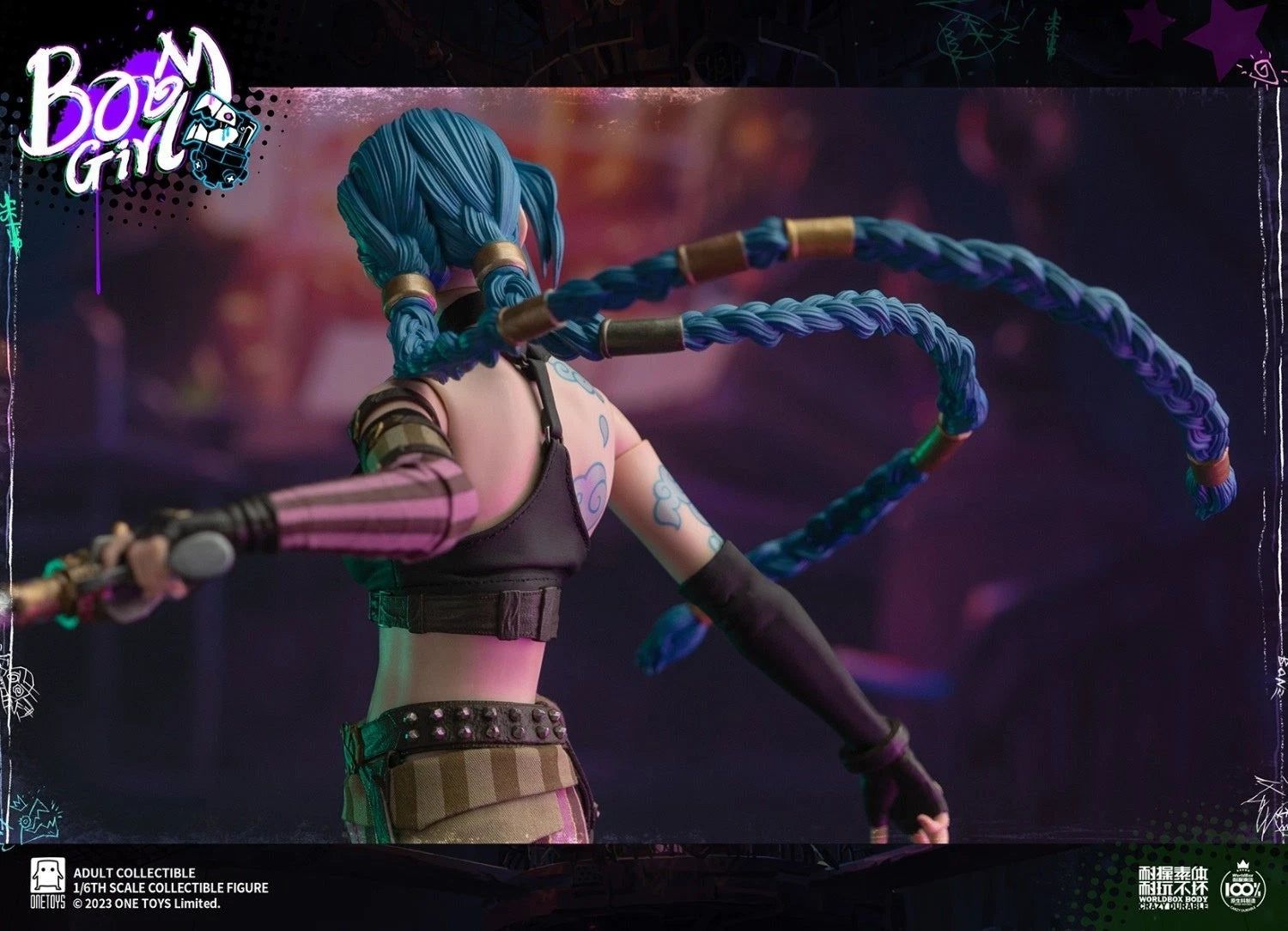 Onetoys Arcane League of Legends Jinx deluxe 1/6 scale action figure (12")
