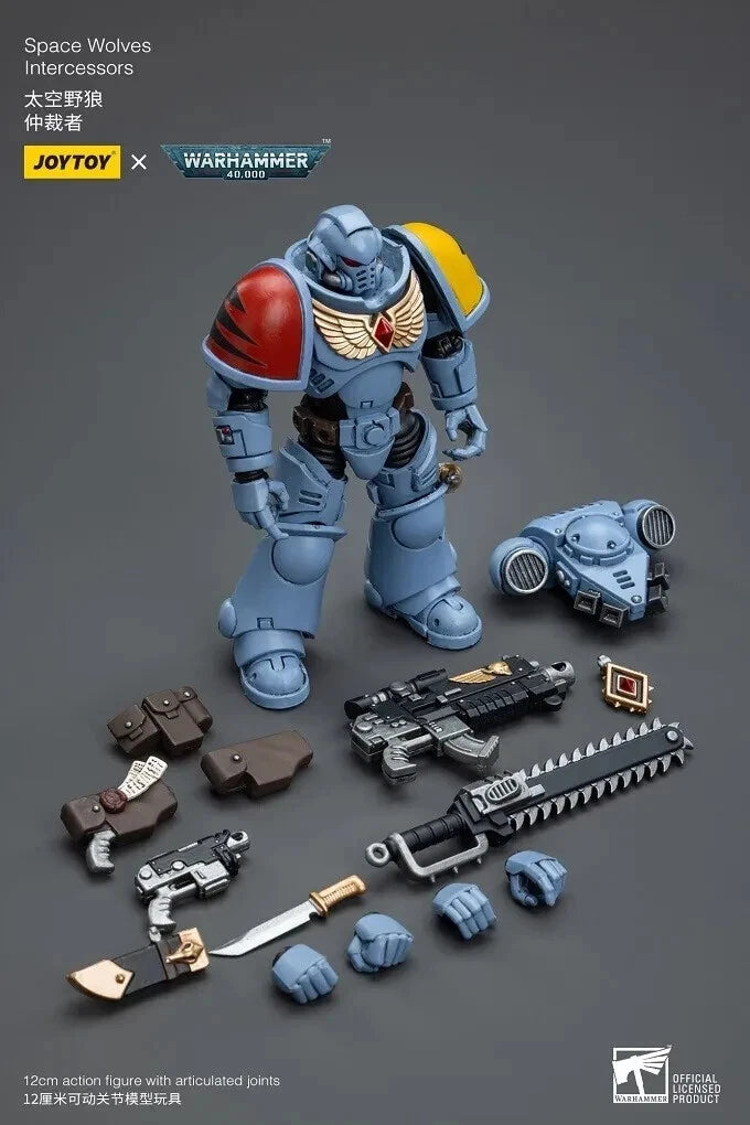 Warhammer 40K JoyToy Space Wolves Intercessor 1/18 Scale Action Figure