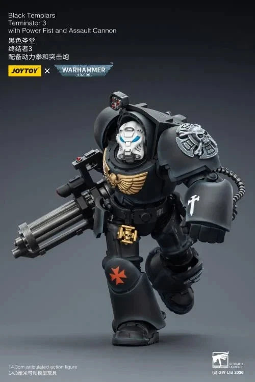 Warhammer 40k Joytoy Black Templars Terminators X 3 1/18 action  figure UK