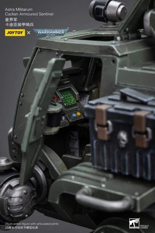 JoyToy Warhammer 40K Astra Militarum Cadian Armoured Sentinel 1/18 Scale Action Figure