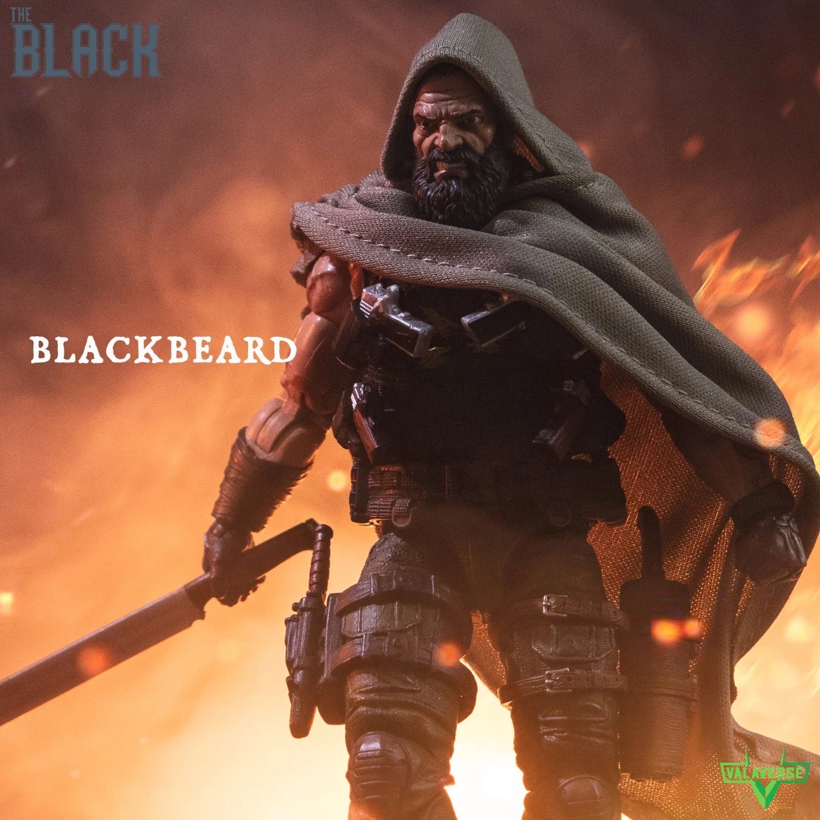 Valaverse Action Force The Black series Blackbeard GI Joe 1/12 Action Figure