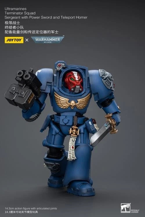 JoyToy Ultramarines Sergeant – Warhammer 40,000 1/18 Scale Figure