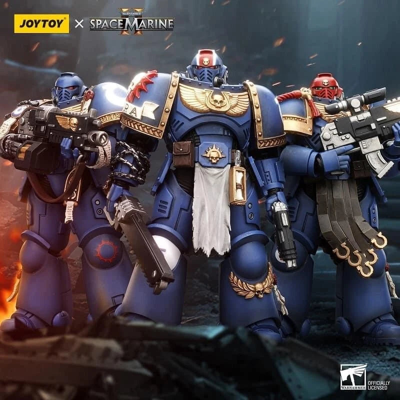 Warhammer 40,000: Space Marine 2 JoyToy Ultramarines Brother Chairon 1/18 Scale Action Figure